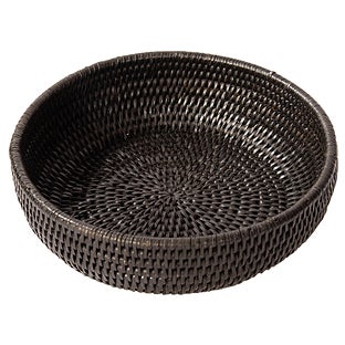 Artifacts Trading Company Rattan Everything Bowl White Wash
